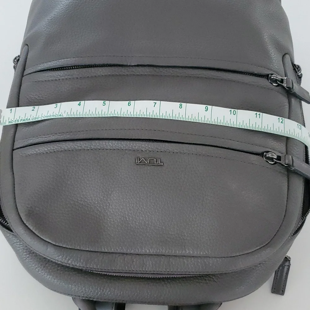 Tumi Landon Alcott Fine Leather Backpack in Gray
